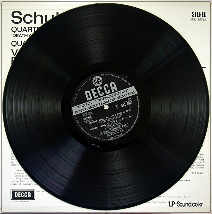 SCHUBERT QUARTET IN D MINOR / VIENNA PHILHARMONIC QUARTET