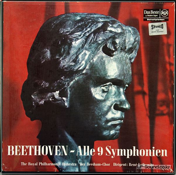 BEETHOVEN 9 SYMPHONIES LEIBOWITZ RCA 7LP STEREO