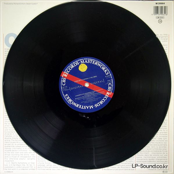 BOCCHERINI YO-YO MA CELLO ZUKERMAN SHRINKCBS 1987 DIGITAL