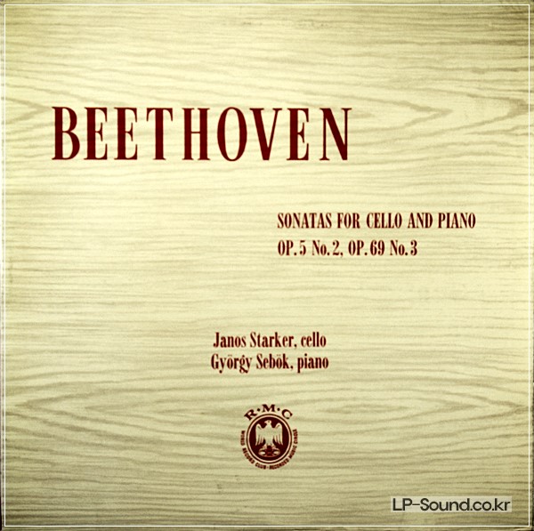 BEETHOVEN CELLO SONATAS JANOS STARKER RMG  CM 60