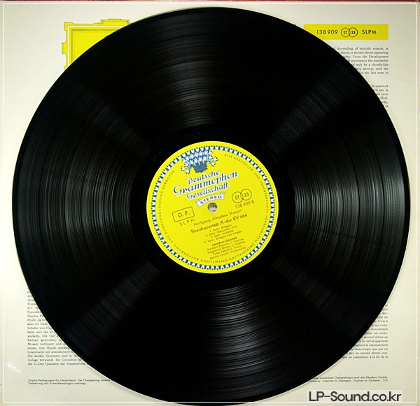 MOZART STRING QUARTETS AMADEUS QUARTET DGG ED1 RED STEREO SLPM 138 909