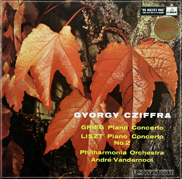 GRIEG - LISZT PIANO CONCERTO  CZIFFRA  ASD 301 WHITE /GOLD ED1