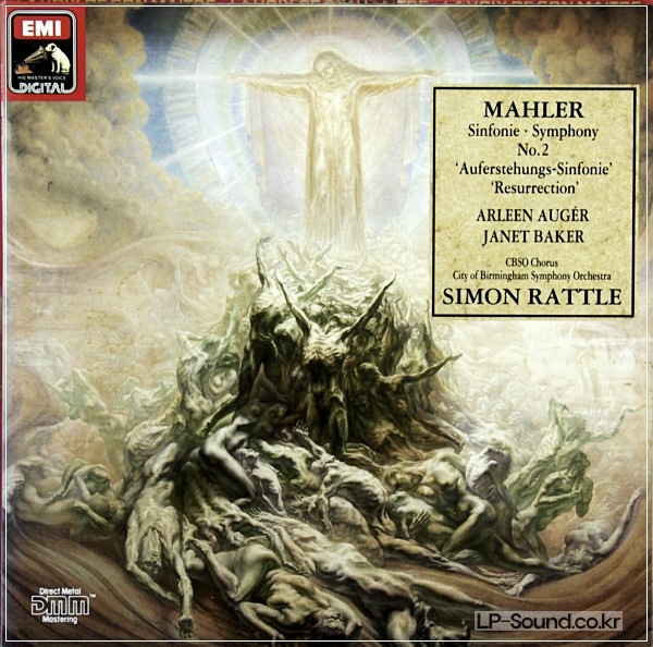 MAHLER SYMPHONY NO.2 SIMON RATTLE 1987 HMV EX 27 0598 3