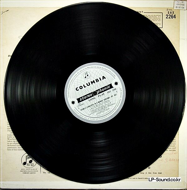 BRAHMS: DOUBLE CONCERTO OISTRAKH/FOURNIER GALLIERA SAX 2264