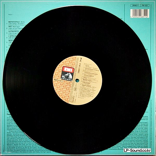 BENIAMINO GIGLI–AIRS D'OPERAS  EMI REFEENCES