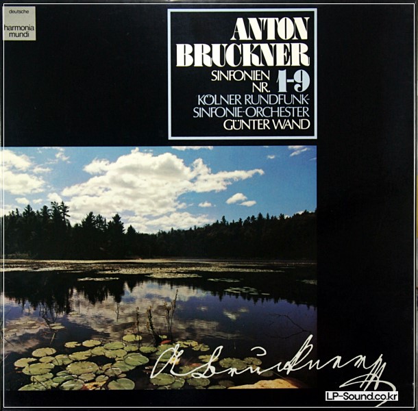 BRUCKNER SYMPHONIES 1-9 GUNTER WAND 12LP HARMONIA MUNDI