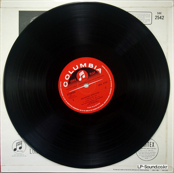 BEETHOVEN OTTO KLEMPERER  OVERTURE ORIG SAX 2542