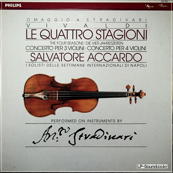 VIVALDI THE FOUR SEASONS  SALVATORE ACCARDO  PHILIPS DIGITAL STEREO