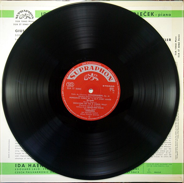 IDA HAENDEL FAMOUS VIOLIN COMPOSITIONS RARE SUA ST 50465