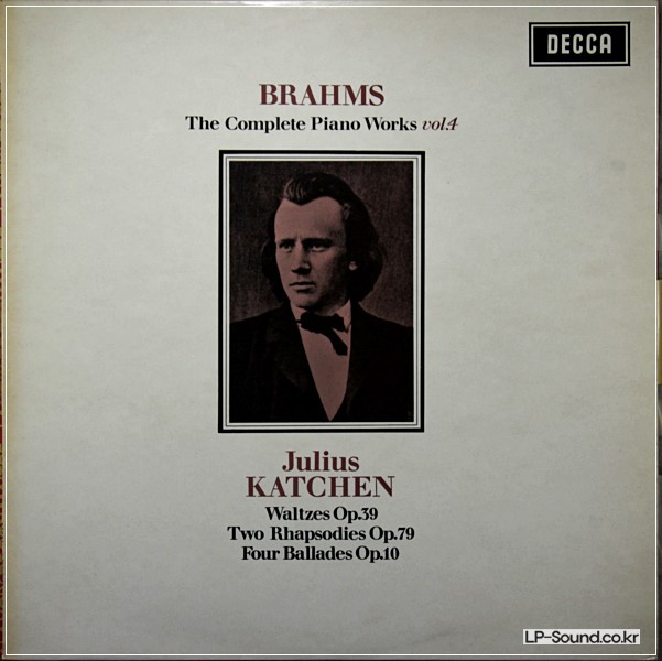 BRAHMS PIANO WORKSJULIUS KATCHEN  SXL 6160