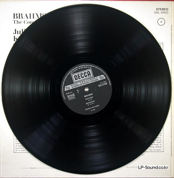 BRAHMS PIANO WORKSJULIUS KATCHEN  SXL 6160