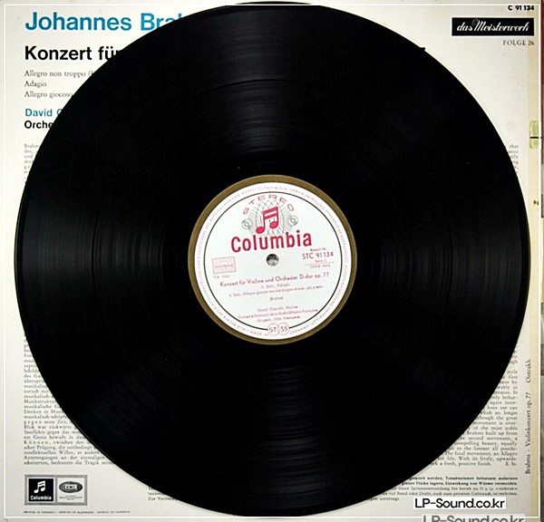 BRAHMS: VIOLIN CONCERTO OP 77 OISTRAKH KLEMPERER C 91 134