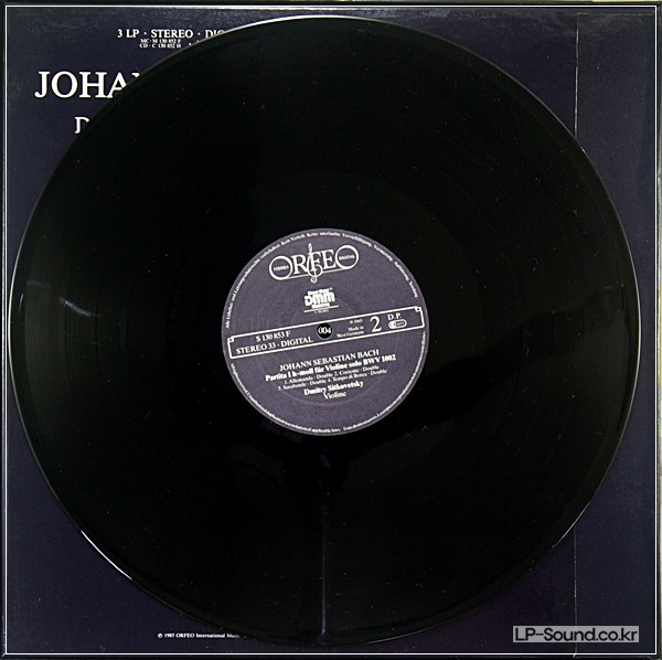 BACH - SOLO VIOLIN DMITRY SITKOVETSKY 3LP BOX SET