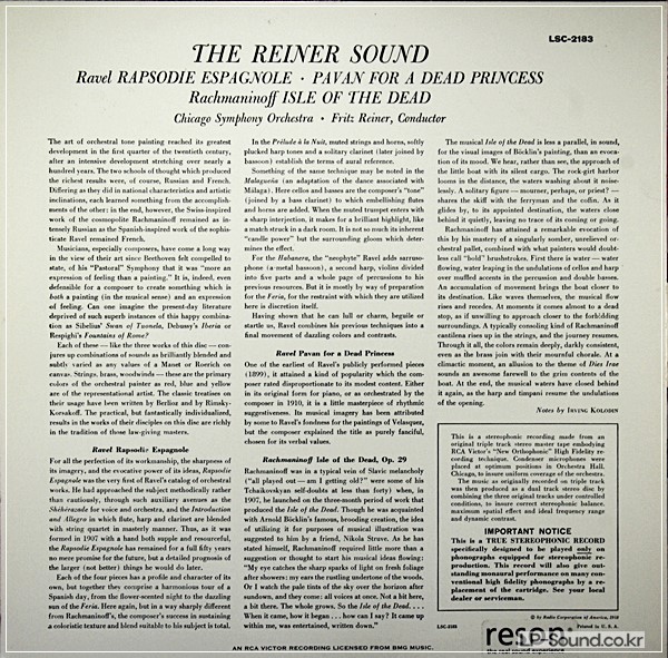 THE REINER SOUND  FRITZ REINERRCA LIVING STEREO SD, LSC-2183