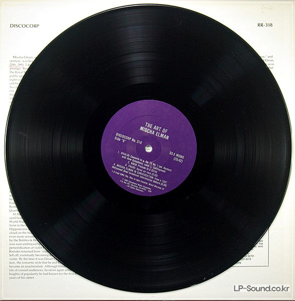 TCHAIKOVSKY VIOLIN CONCERTO MISCHA ELMAN  DISCOCORP