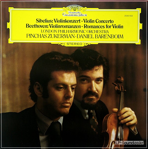 SIBELIUS & BEETHOVEN - VIOLIN CONCERTOS ZUKERMAN  DG 2530 552