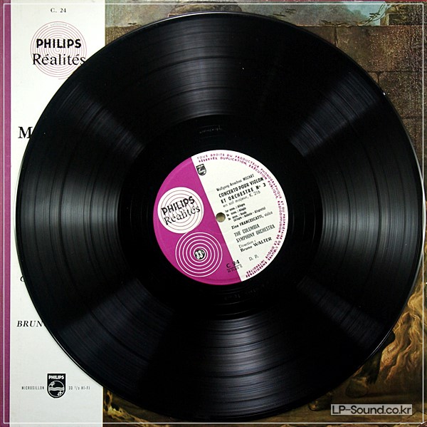 MOZART CONCERTOS 3 & 4FRANCESCATTI VIOLIN PHILPS C 24