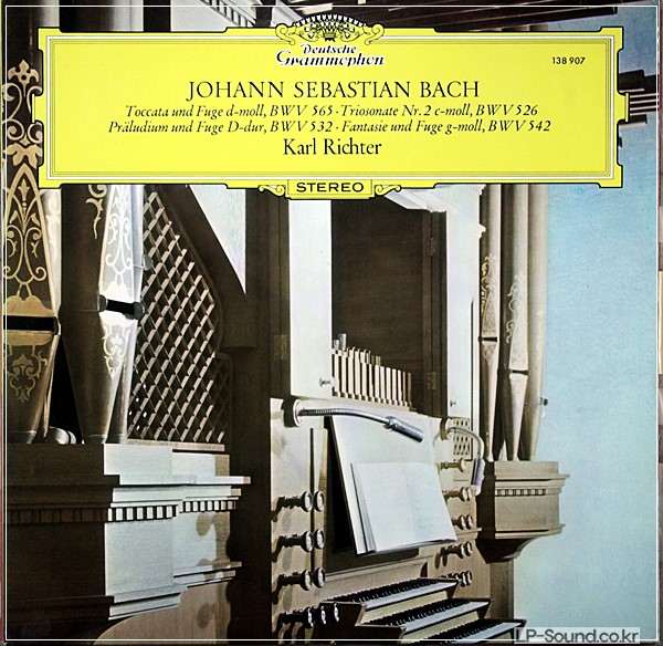 KARL RICHTER BACH ORGELWERKE  DEUTSCHE GRAMMOPHON   138 907
