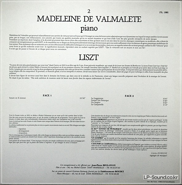 MADELEINE DE VALMALETE - PLAY LIST VOL 2 - 1001