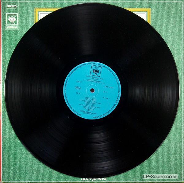 BACH SUITES FRANCAISES GLENN GOULD KLAVIER VINYL CBS CB 331