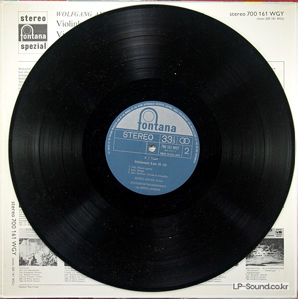 MOZART: VIOLIN CONCERTO NOS. 4 & 5 - MICHELE AUCLAIR  PHILPS 700 161 WGY