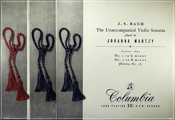 J.S.BACH THE UNACCOMPANIED VIOLIN SONATAS JOHANNA MARTZY, 33CX 1286