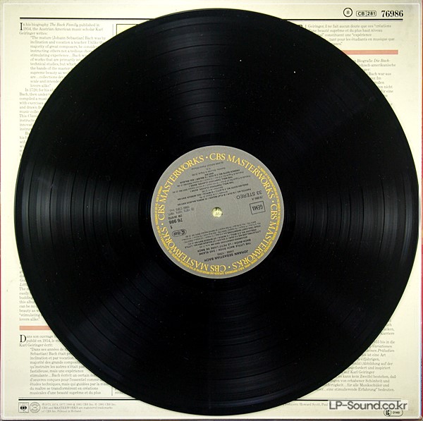 GLENN GOULD THE LITTLE BACH BOOK CBS STEREO  CBS 76986