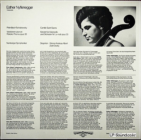 ESTHER NYFFENEGGER TSCHAIKOWSKY VIOLONCELLO COLOSSEUM