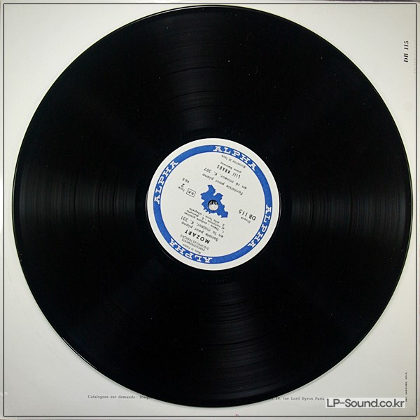 MOZART PIANO SONATAS LILI KRAUS  DISCOPHILES FRANCAIS DB 115