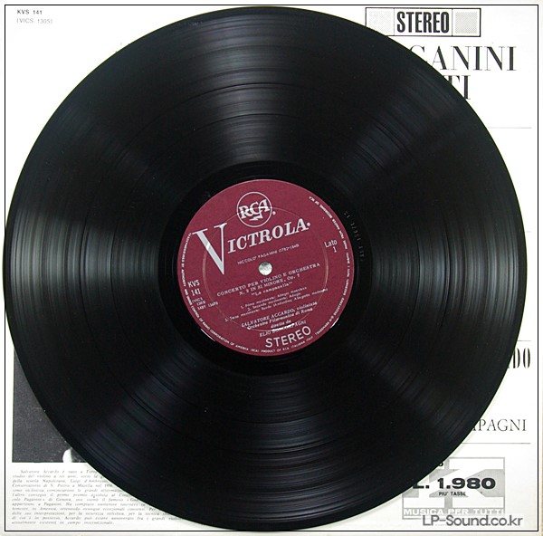 SALVATORE ACCARDO PAGANINI VIOTTI VIOLIN ORIGINAL ITALY STEREO RCA KVS 141