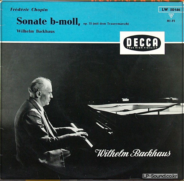 CHOPIN / SONATA IN B MINOR / WILHELM BACKHAUS / DECCA LW50146  10