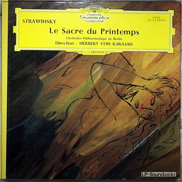 STRAVINSKY LE SACRE DU PRINTEMPS KARAJAN DG  SLPM 138 920