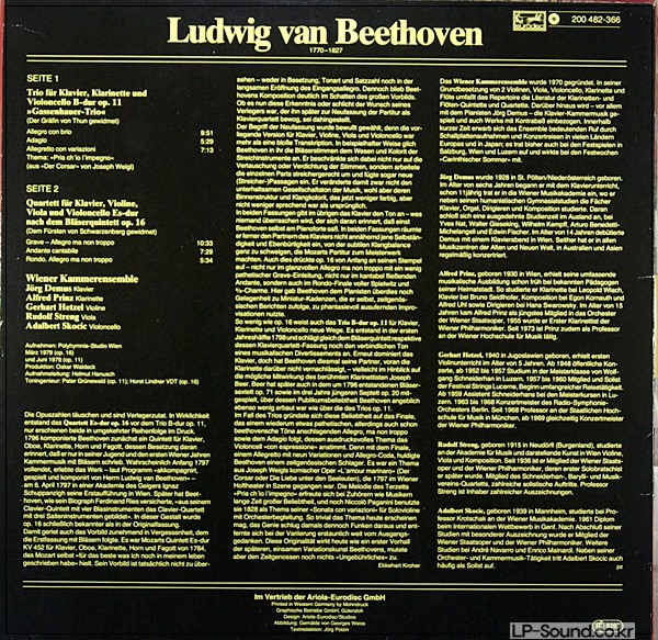 BEETHOVEN - KLAVIERTRIO OP. 11 