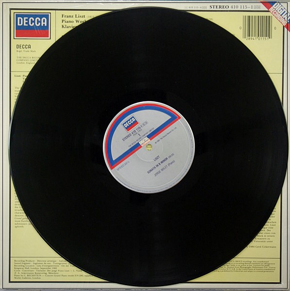 LISZT*, JORGE BOLET - THE PIANO WORKS • DIE KLAVIERWERKE  DECCA 410 115-1