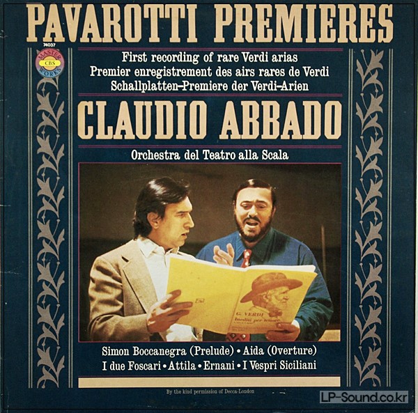 PAVAROTTI PREMIERES, CLAUDIO ABBADO - LP 1980
