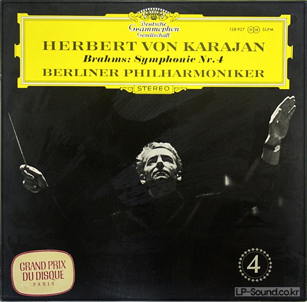 BRAHMS - SYMPHONIE NR.4 KARAJAN  DGG 138 927 SLPM