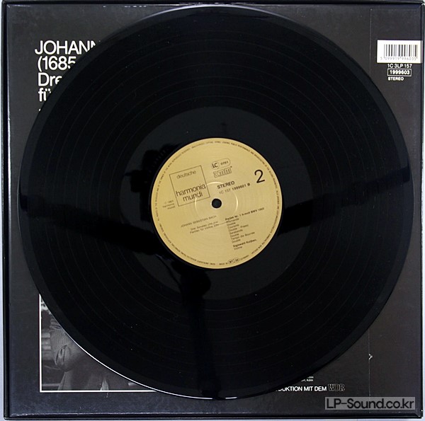 BACH SONATAS & PARTITAS VIOLIN SOLO SIGISWALD KUIJKEN HARMONIA MUNDI 3LP BOX