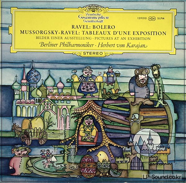 RAVEL BOLERO MUSSORGSKY PICTURES EXHIBITION  KARAJAN  DGG 139 010 SLPM