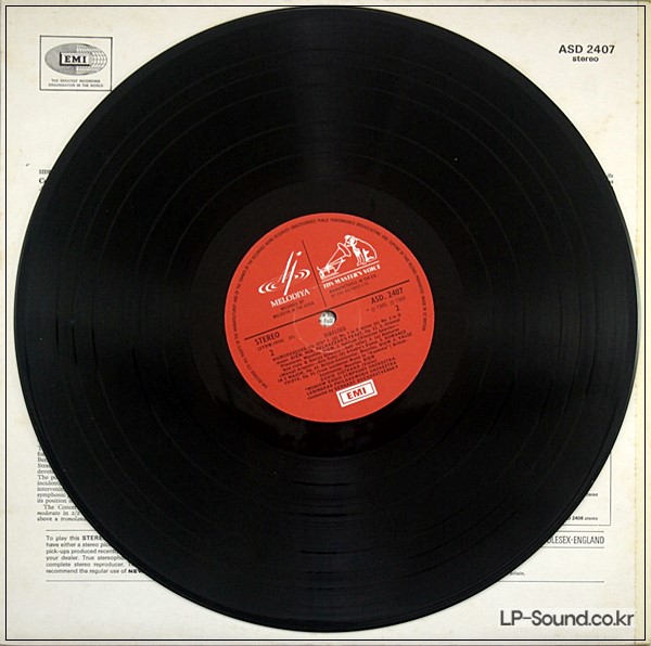 SIBELIUS VIOLIN CONCERTO DAVID OISTRAKH MOSCOW RSO HMV  ASD 2407
