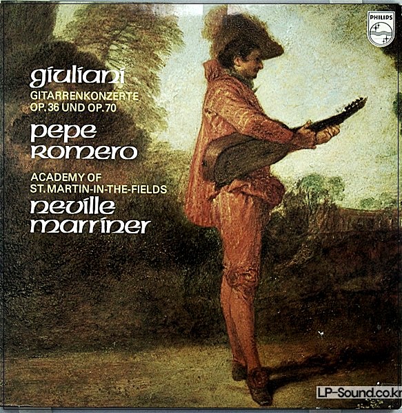 PEPE ROMERO, ASMF, MARRINER: GIULIANI GUITAR  PHILIPS 9500 320