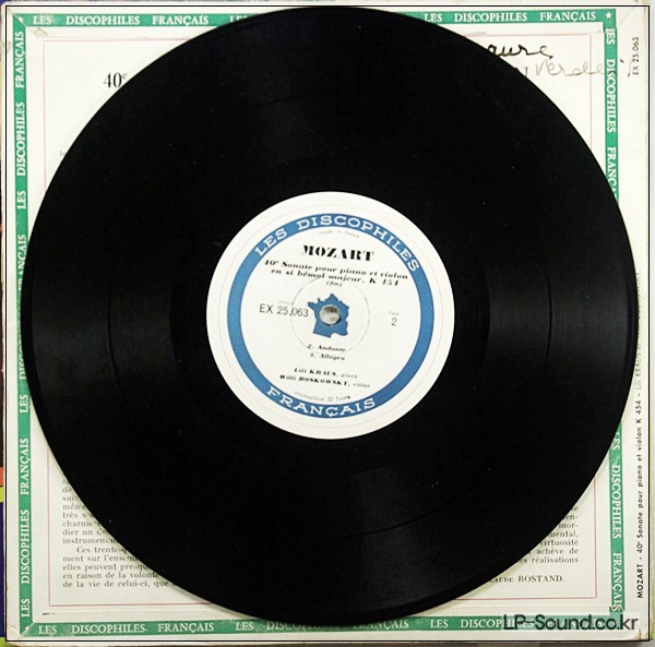 MOZART BOSKOWSKY / KRAUSS - SONATA FOR VIOLIN & PIANO KV 454 10