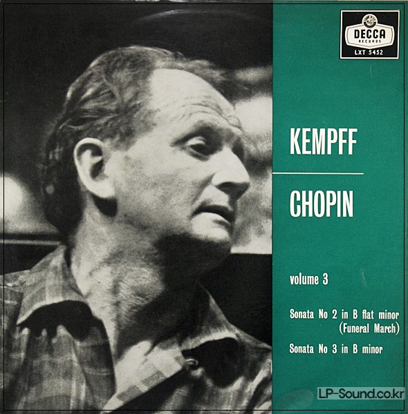 WILHELM KEMPFF PLAYS CHOPIN-VOL.3 LP UK 1959 DECCA LXT 5452