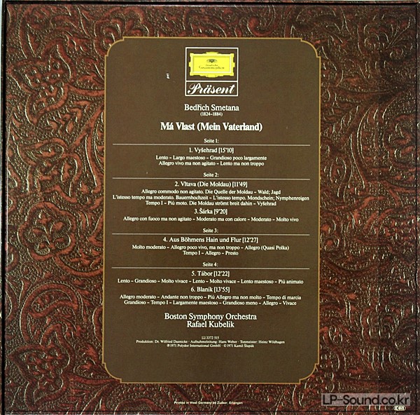 KUBELIK SMETANA MEIN VATERLAND / MA VLAST 2726 515 2LP