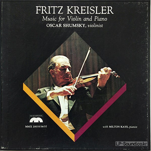 OSCAR SHUMSKY-VLN/KREISLER MUSIC FOR VIOLIN & PIANO/MUSIC MASTERS 3LP SET