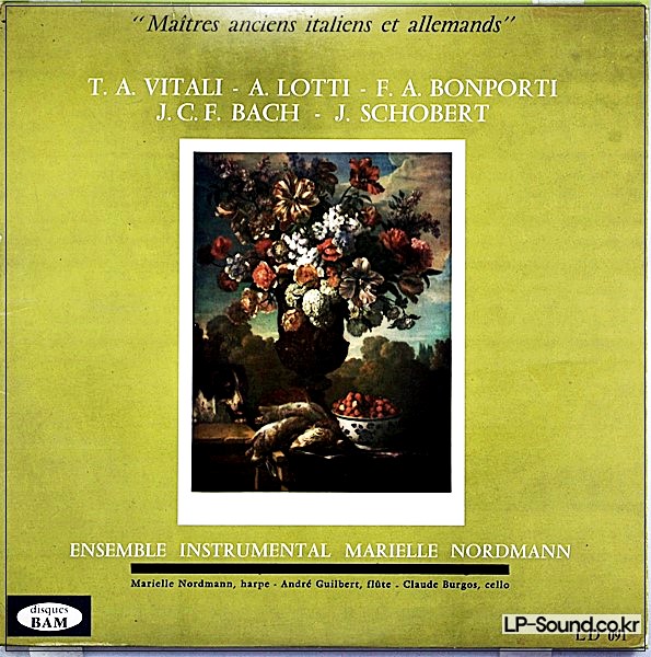 MARIELLE NORDMANN - VITALI, LOTTI, BONPORTI, JCF BACH - BAM LD091