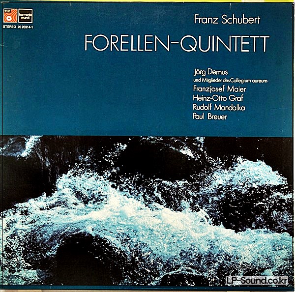 FRANZ SCHUBERT FORELLEN-QUINTET JORG DEMUS  1971 HARMONIA MUNDI
