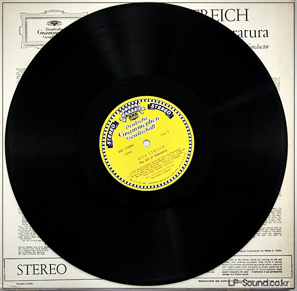 RITA STREICH* SINGS IMMORTAL MELODIES RED STEREO   DGS 712004