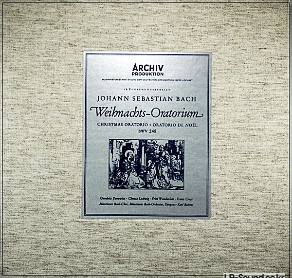 BACH CHRISTMAS ORATORIO JANOWOTIZ KARL RICHTER ARCHIV 2710 004 3XLP