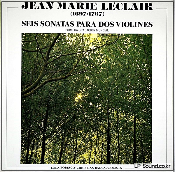 LECLAIR 6 SONATAS FOR 2 VIOLINS LOLA BOBESCO CHRISTIAN BADEA DOBLON STEREO