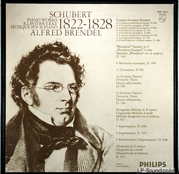 FRANZ SCHUBERT 8LP BOXSET:BRENDEL/SCHUBERT / 6747-175
